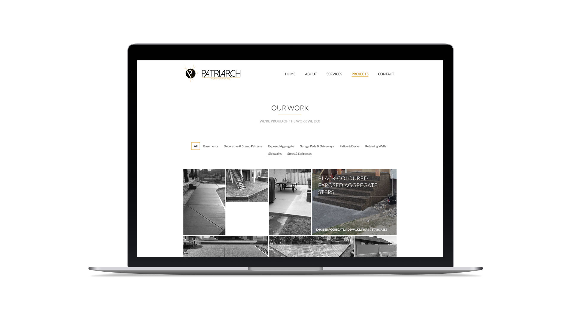 Website Design & Development for Patriarch Construction